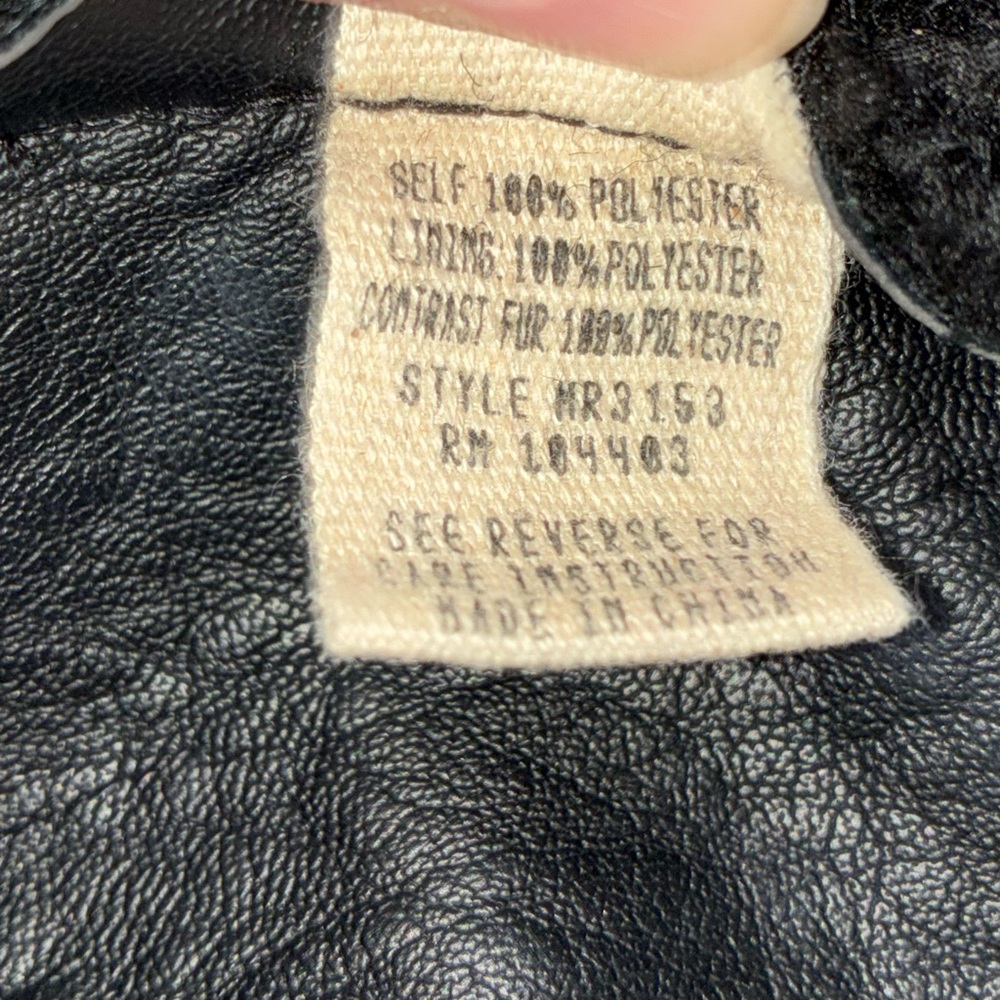 Moon River Black Shearling Faux Leather Jacket Fall Soft Grunge Vibes - Picture 6 of 6